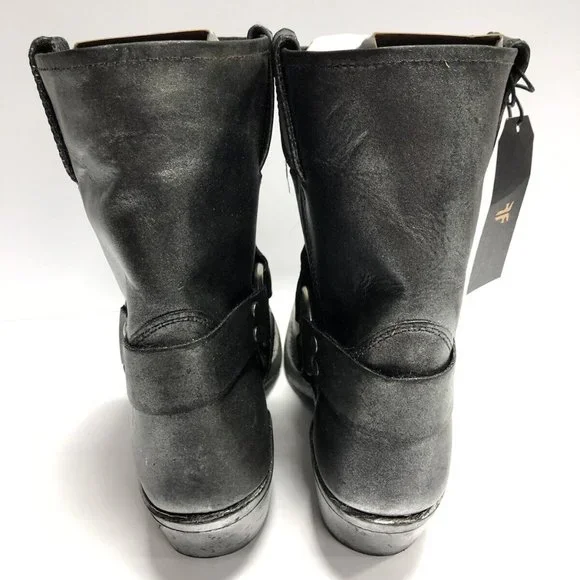 Frye Women’s Harness 8R Boot Black/Multi Leather Size 9.5 M - Picture 4 of 6